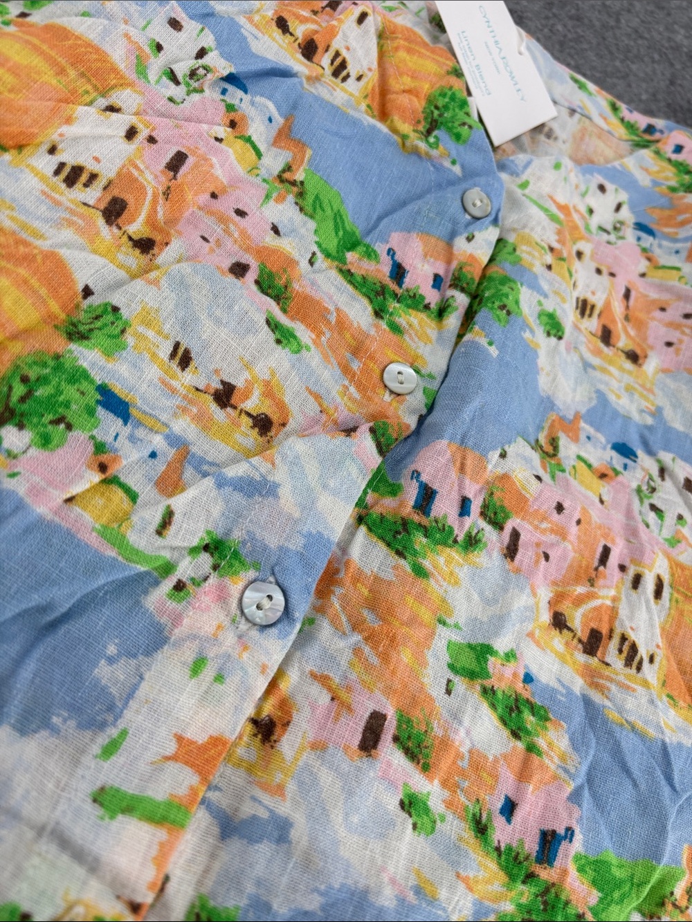 Cynthia Rowley New York Greek Isle
Linen Blend Button Back shirt
NWT XS - Picture 5 of 10